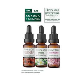 Auran 3x10 ml Sandal Ağacı + Japon Kirazı + Yasemin Esansiyel Uçucu Koku Yağı