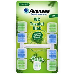 Avansas 2'li 48 gr Çam Wc Blok