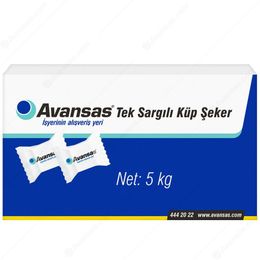 Avansas 5 Kg Tek Sargılı Küp Şeker