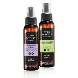 Avon Senses 2x100 ml Limon Otu Hindistan Cevizi + Lavanta Zencefil Oda Spreyi