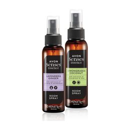 Avon Senses 2x100 ml Limon Otu Hindistan Cevizi + Lavanta Zencefil Oda Spreyi