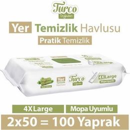 Baby Turco 100'li Yeşil Sabun Temizliği Yüzey Temizlik Havlusu