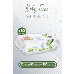 Baby Turco 10x90'lı Aloe Vera Kapaklı Islak Mendil
