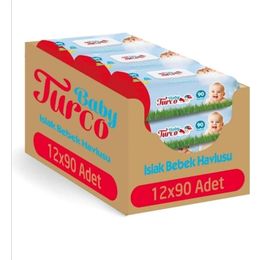 Baby Turco 12x90'lı Islak Bebek Havlusu
