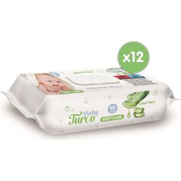 Baby Turco 12x90'lı Softcare Aloe Vera Islak Bebek Havlusu