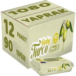 Baby Turco 12x90'lı Zeytinyağlı Islak Mendil