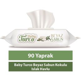 Baby Turco 24x90'lı Beyaz Sabun Kokulu Islak Havlu
