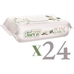 Baby Turco 24x90'lı Beyaz Sabun Kokulu Islak Havlu