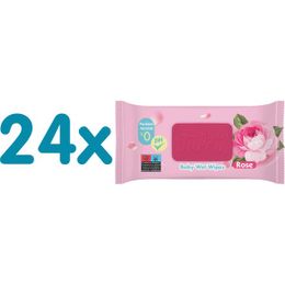 Baby Turco 24x90'lı Gül Kokulu Islak Bebek Havlusu