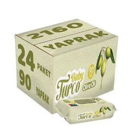 Baby Turco 24x90'lı Zeytinyağlı Islak Mendil