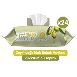 Baby Turco 24x90'lı Zeytinyağlı Islak Mendil