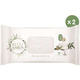 Baby Turco 2x90'lı Beyaz Sabun Kokulu Islak Havlu