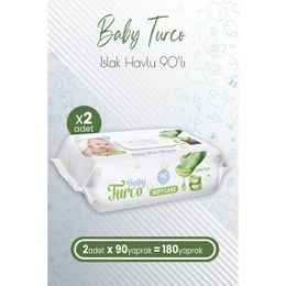Baby Turco 2x90'lı Softcare Aloe Vera Islak Bebek Havlusu
