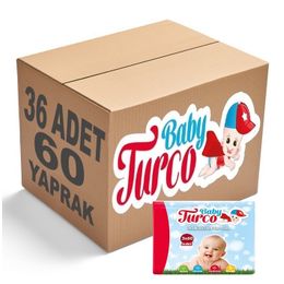 Baby Turco 36x60'lı Doğadan Islak Mendil
