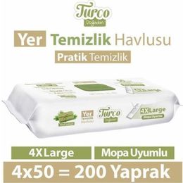 Baby Turco 4x50'li Yeşil Sabun Temizliği Yer Temizlik Havlusu