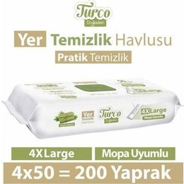 Baby Turco 4x50'li Yeşil Sabun Temizliği Yer Temizlik Havlusu