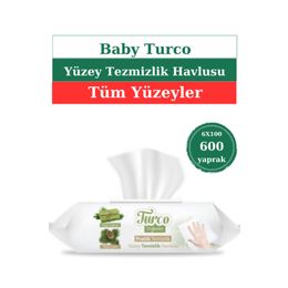 Baby Turco 6x100'lü Doğadan Pratik Yüzey Temizlik Havlusu