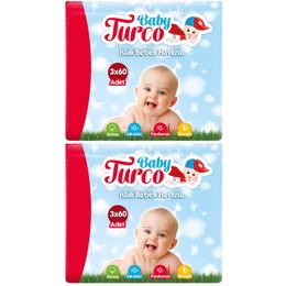Baby Turco 6x60 360 Adet Doğadan Islak Havlu Mendil
