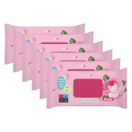 Baby Turco 6x90'lı Rose Islak Mendil