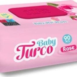 Baby Turco 90 Yaprak Gül Islak Havlu Mendil