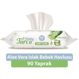 Baby Turco 90'lı Aloe Vera Kapaklı Islak Mendil