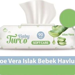 Baby Turco 90'lı Aloe Vera Kapaklı Islak Mendil