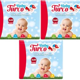 Baby Turco 9x60'lı Doğadan Yenidoğan Islak Bebek Havlusu