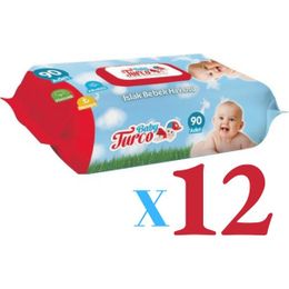 Baby Turco Klasik 12x90 Yaprak Islak Havlu Mendil