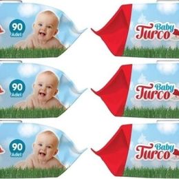 Baby Turco Klasik 6x90 Yaprak Islak Havlu Mendil