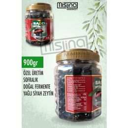 Bağcı 231-260 L 900 gr Özel Gurme Gemlik Siyah Zeytin