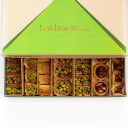 Baklawati 800 gr Antep Fıstıklı Kadayıflı Karışık Tatlı Kutusu