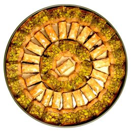 Baklawati 800 gr Lüks Antep Fıstıklı Kuş Dili Baklava