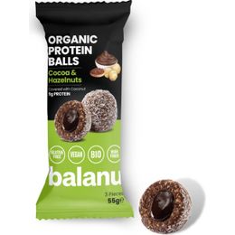 Balanu 55 gr Organik Kakao Dolgulu ve Fındıklı Protein Topları