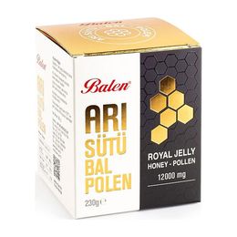 Balen 12000 mg Süper Doz Bal Polen 6x230 gr Arı Sütü