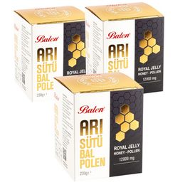 Balen 230 gr 1200 mg 3 Kutu Arı Sütü Bal Polen