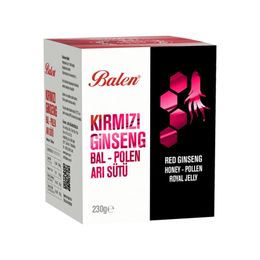 Balen Kırmızı Ginseng - Bal - Polen - Arı Sütü Karışımı 230 Gr