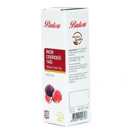 Balen Soğuk Pres Sıkım Doğal Saf Cam 20 ml İncir Çekirdeği Yağı