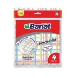 Banat Deseni Ala 4'lü Temizlik Bezi