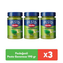 Barilla 3x190 gr Pesto Genovese Fesleğenli Makarna Sosu