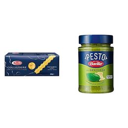 Barilla Mafaldine Makarna 500 gr + 190 gr Fesleğenli Pesto Makarna Sosu