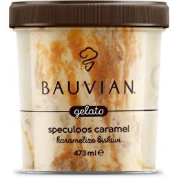 Bauvıan 473 ml Karamelize Bisküvili Dondurma