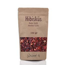 Bazaar 4 135 gr Hibiskus Çayı Bamya Çiçeği Mekke Gülü