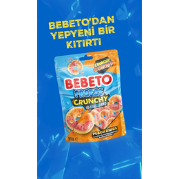 Bebeto 35 gr Freeze Peach Rings Şeker