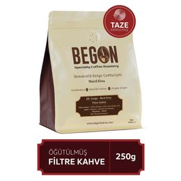 Begon 250 gr Nord Kivu Nitelikli Öğütülmüş Filtre Kahve