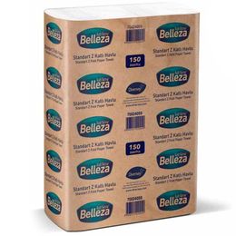 Belleza Standart 20x24 cm 150'li 12 Paket Z Katlı Havlu