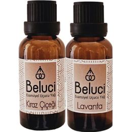 Beluci 2x30 ml Kiraz Çiçeği + Lavanta Uçucu Aromaterapi Buhurdanlık Yağı Oda Kokusu