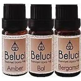 Beluci 3x10 ml Amber + Bal + Bergamot Uçucu Aromaterapi Buhurdanlık Yağı Oda Kokusu