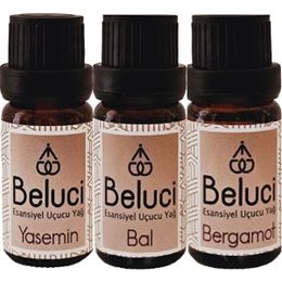 Beluci 3x10 ml Yasemin + Bal + Bergamot Uçucu Aromaterapi Buhurdanlık Yağı Oda Kokusu