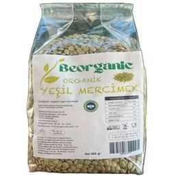 Beorganic 800 gr Organik Yeşil Mercimek