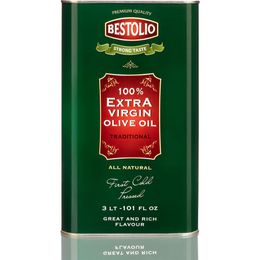 Bestolio 3 lt Naturel Sızma Teneke Zeytinyağı